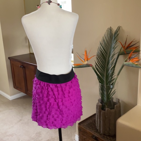 Free People Magenta Ruffle Mini - Picture 3 of 8